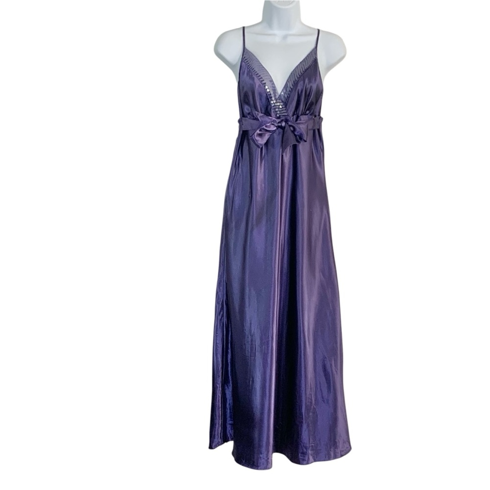 UNDERCOVER WEAR Sequin Satin Floor Length Nightgown